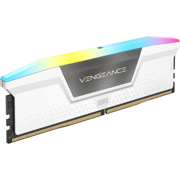 64GB (2x32) DDR5-6000 CL30 CORSAIR VENGEANCE RGB White EXPO & XMP