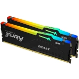64GB (2x32) DDR5-6400 CL32 Kingston FURY Beast Black RGB