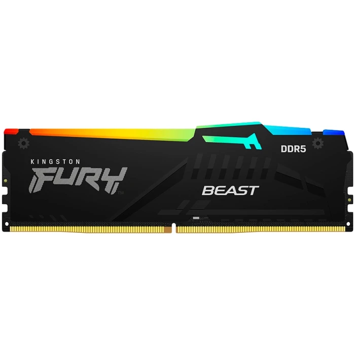 64GB (2x32) DDR5-6400 CL32 Kingston FURY Beast Black RGB