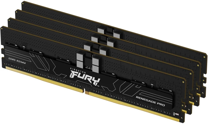 128GB (4x32) DDR5-6400 CL32 Kingston FURY Renegade Pro ECC Black EXPO