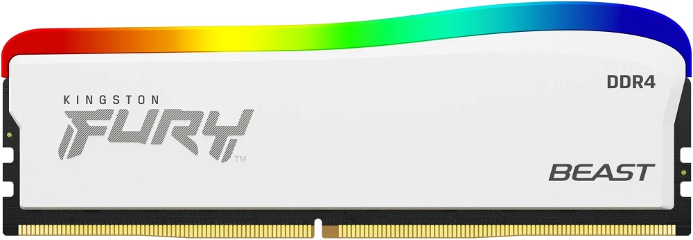 Kingston FURY Beast RGB White 16GB DDR4 3600MHz CL18