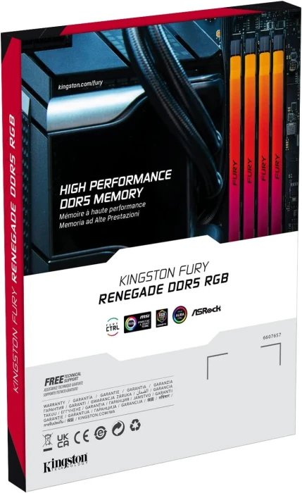 Kingston Fury Renegade RGB Black 64GB(2x32GB) DDR5 6000MHz CL32