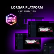 LORGAR KBP70TKLW Wireless PBT Black