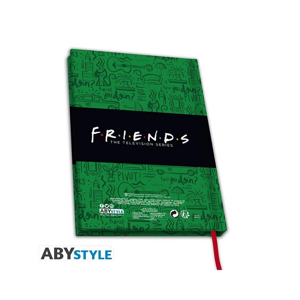 Тефтер ABYSTYLE FRIENDS Friends, A5, 180 страници