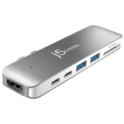 Докинг станция j5 create JCD382, за MacBook Pro, USB-C, Сребрист