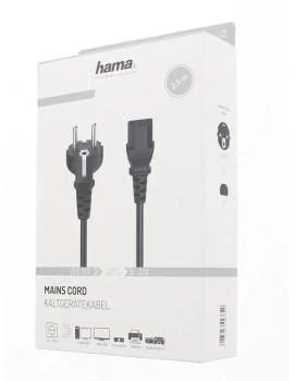 HAMA Захранващ Шуко > IEC C13 - 2.5m