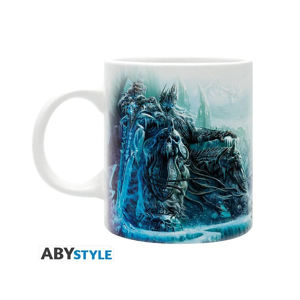 Чаша ABYSTYLE WORLD OF WARCRAFT - Lich King - subli, 320 ml, Бял