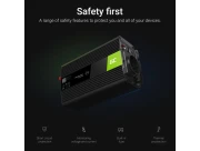 Инвертор 12/220 V  DC/AC 1000W/2000W, Модифицирана синусоида, GREEN CELL