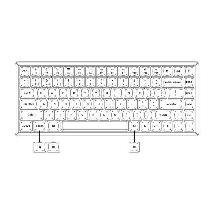 Keychron K2 Pro Hot-Swapp Blue Switch