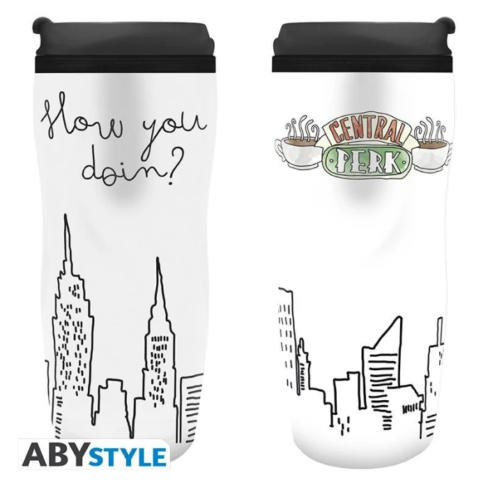 Термо чаша ABYSTYLE FRIENDS Central Perk, Бял