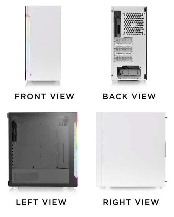 Thermaltake H200 TG Snow RGB