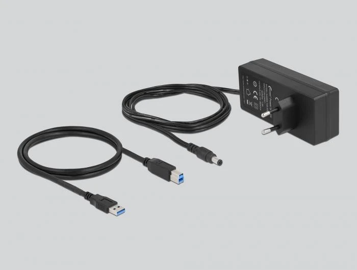 USB хъб Delock, 13 x USB-A, 1 x USB-B, 5 Gbps, Превключвател, LED индикатор, Сив