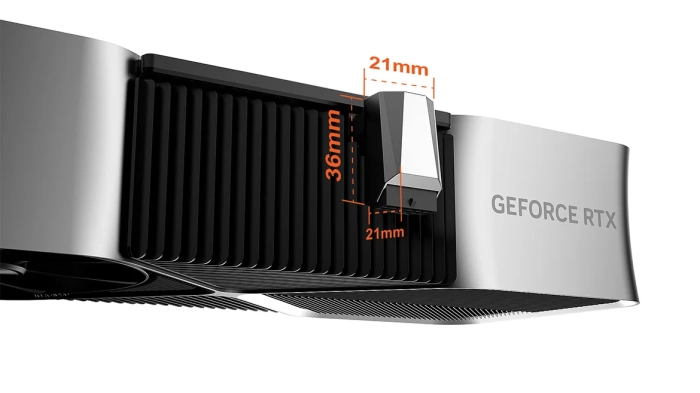 CableMod 12VHPWR 90 Degree Angled Adapter - Variant A Orange