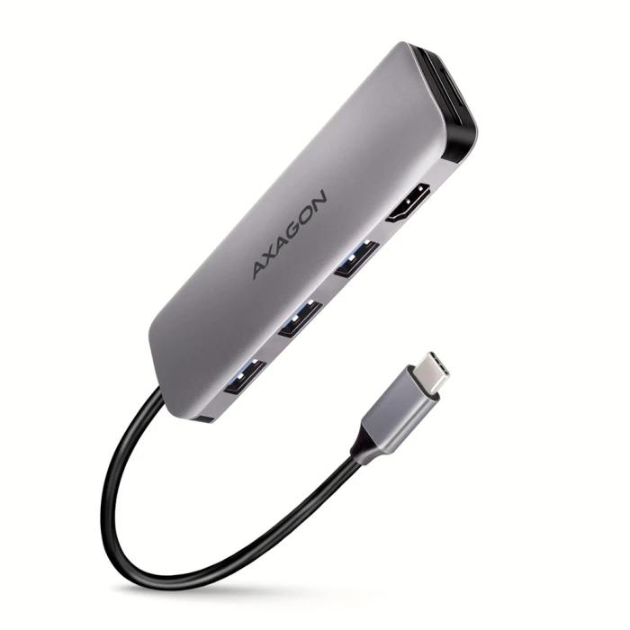 AXAGON HMC-HCR3A SuperSpeed USB-C COMBO 5in1 hub