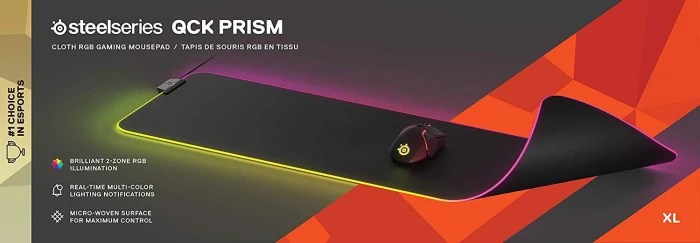 SteelSeries QcK Prism Cloth - XXL RGB Черен