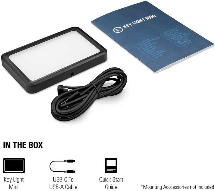Осветление за стрийм Elgato Key Light Mini, Черна
