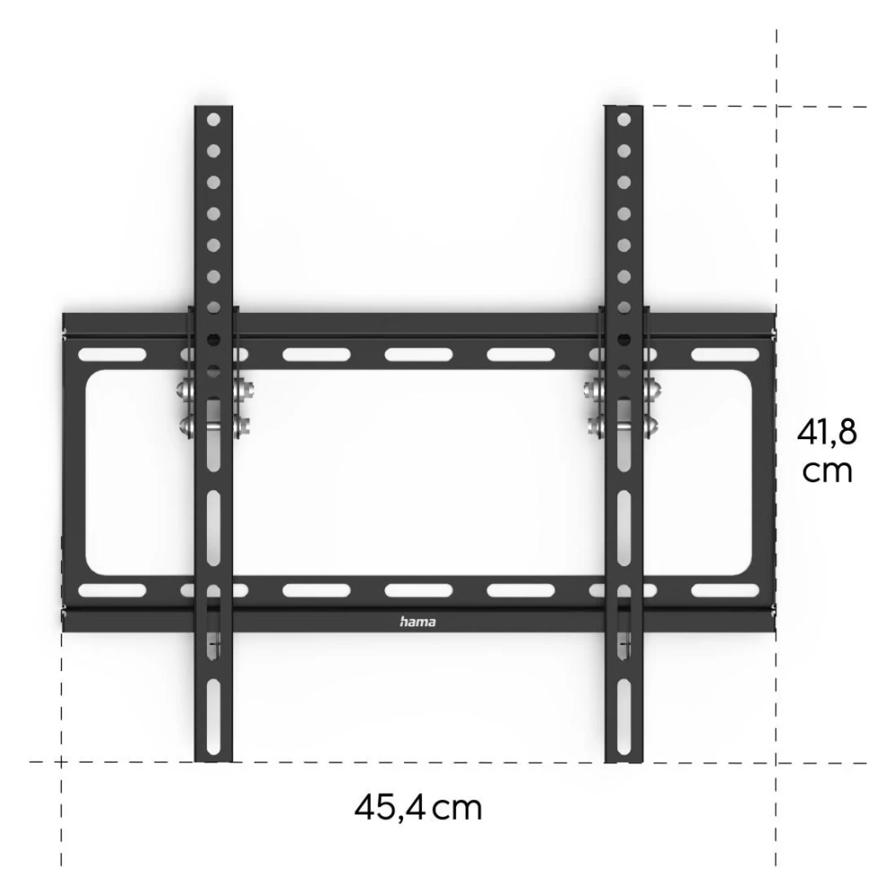 Метална стойка за TV Hama TILT, 165 см (65"), черна
