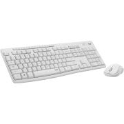 Kомплект безжични клавиатура с мишка Logitech MK295 Silent, Бял