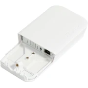 Безжичен Access Point MikroTik RBwAPG-5HacT2HnD, за открито, 64MB RAM, 1xLAN 10/100,1000, 2.4Ghz 802.11b/g/n, 2x int.antenna 2Dbi, RouterOS
