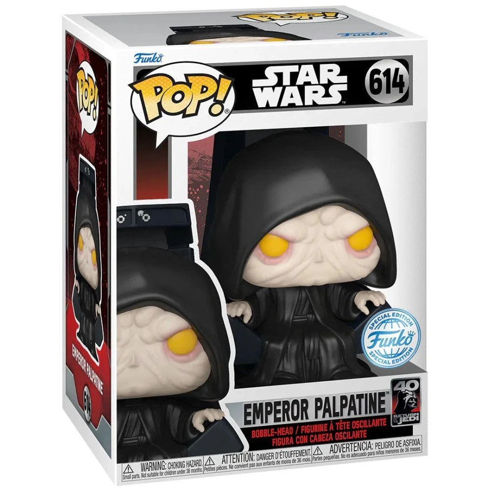 Фигурка Funko POP! Movies: Star Wars - Emperor Palpatine (Special Edition) #614