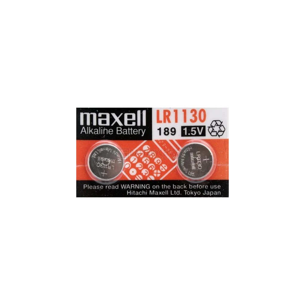 Бутонна алкална батерия LR-1130 /2 бр. в опаковка/ 1.55V MAXELL