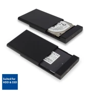 Чекмедже за твърд диск ACT AC1215, 2.5", USB 3.0, Черен