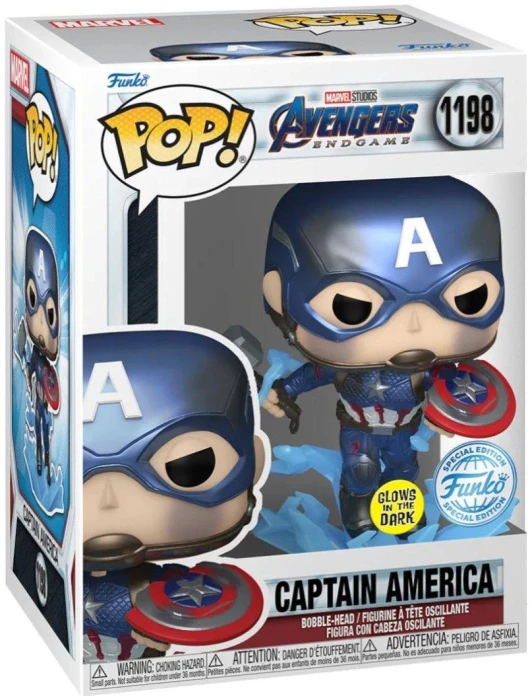 Фигурка Funko Pop! Marvel: Avengers End Game S4 - Captain America #1198