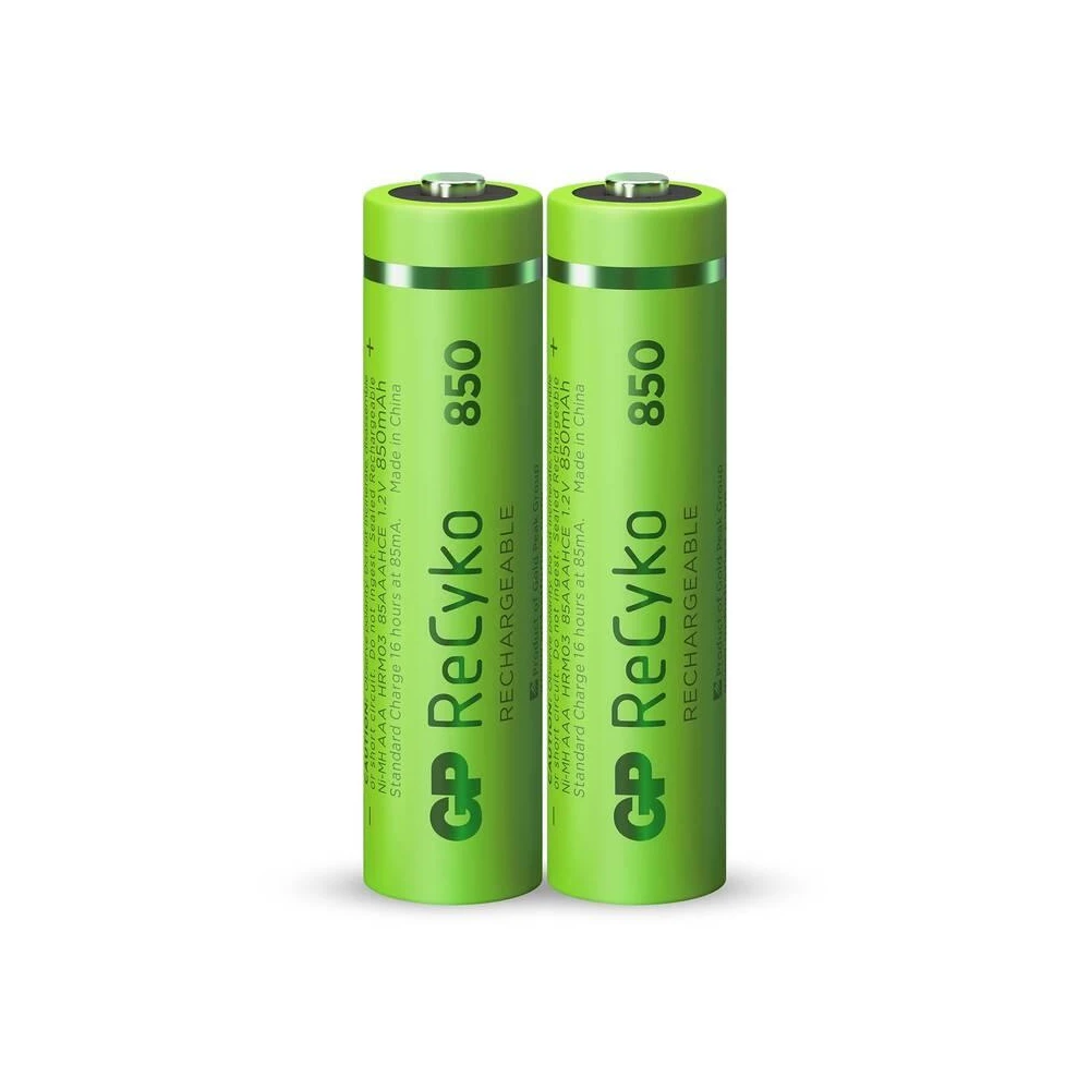 Акумулаторна Батерия GP R03 AAA 850mAh NiMH 85AAAHCE-EB2 RECYKO, 2 бр. в опаковка