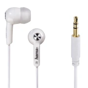 Слушалки HAMA "Basic4Music", In-Ear, 1.2 m, Бял