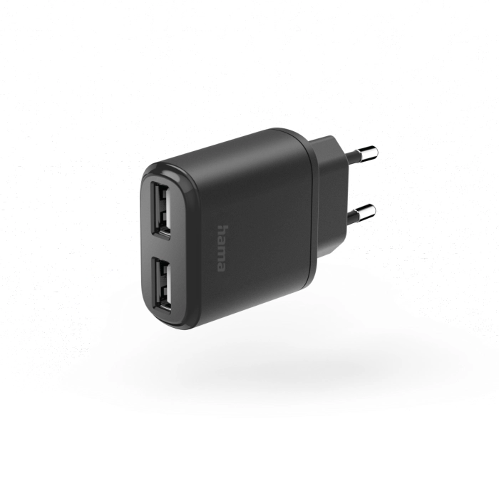Зарядно HAMA 220V 2x USB-A 12W
