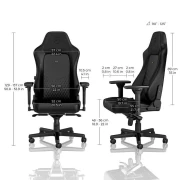 Геймърски стол noblechairs HERO Real Leather, Black