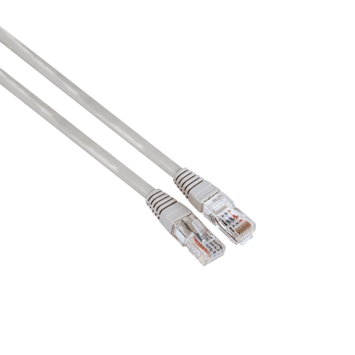 Мрежов кабел HAMA CAT 5e, UTP, RJ-45 - RJ-45, 1.5 m,Сив, булк опаковка