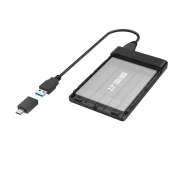 Чекмедже за твърд диск HAMA, 2.5", SSD, HDD, USB 3.2 Gen 1, SATA III, Черен