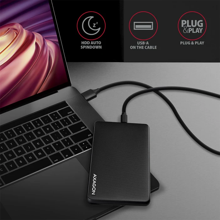 AXAGON EE25-SLC USB-C SLIDE box