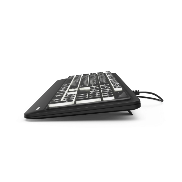Клавиатура HAMA KC-550, подсветка, USB, с кабел, черен