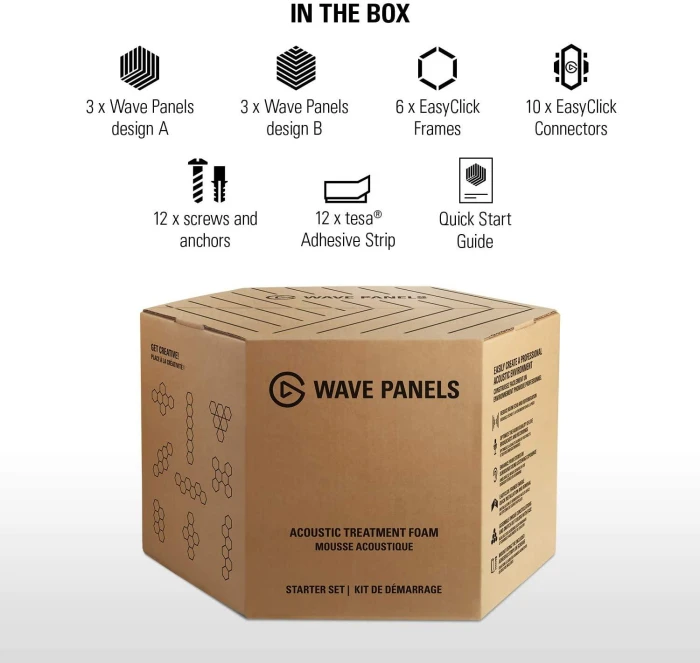 Акустични панели Elgato Wave Panels Starter Kit, Черна