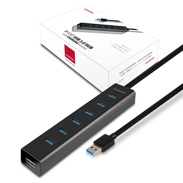 AXAGON HUE-SA7BP USB3.0 CHARGING hub