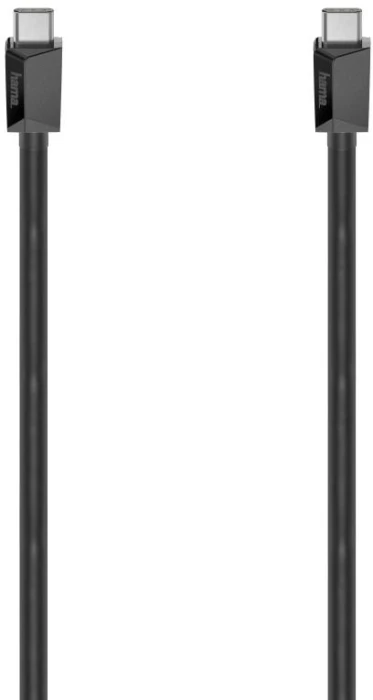 Кабел HAMA USB-C мъжко - USB-C мъжко, 1.5 м, черен,480Mb/s