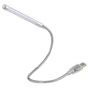 Лампа за лаптоп HAMA Swan Neck, USB, Димираша, 10 LED, Тъч сензор