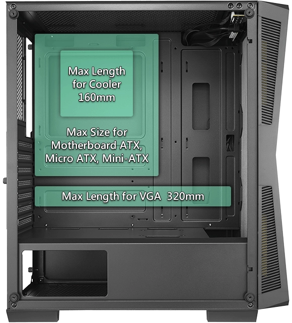 FSP CMT212A TG Черна