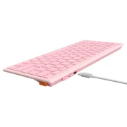 Безжична клавиатура A4TECH FBX51C FSTyler, Bluetooth, 2.4 GHz, USB-C, Кирилизирана, Розов