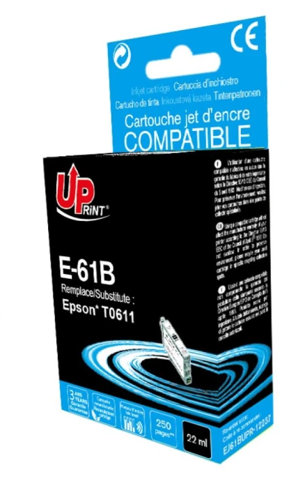 Мастилница UPRINT T0611 EPSON, Черен