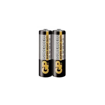 Цинк карбонова батерия GP  SUPERCELL, 15PL-S2, R6, 2 бр. в опаковка / shrink, 1.5V