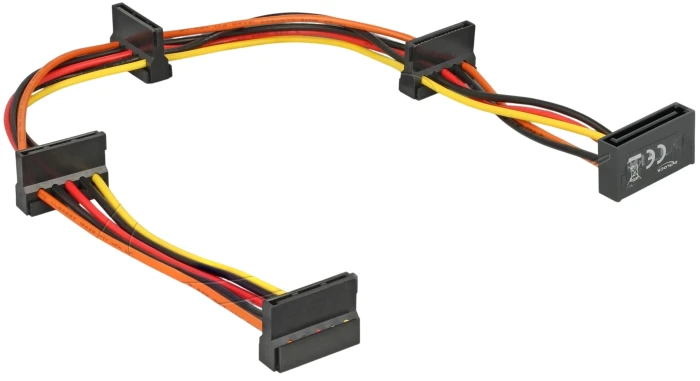 Delock Сплитер Power SATA x 4 - 0.4m