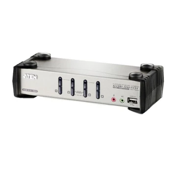 KVMP превключвател, ATEN CS1734B, 4-портов, PS/2-USB, VGA, Audio, OSD