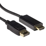 Кабел ACT AK3991, DisplayPort мъжко - HDMI-A мъжко, 3 м