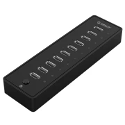 Orico хъб USB 10-port HUB with power adapter -  P10-U2-V1-EU-BK