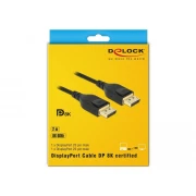 Кабел Delock DisplayPort мъжко - DisplayPort мъжко, 2.0м, 8K