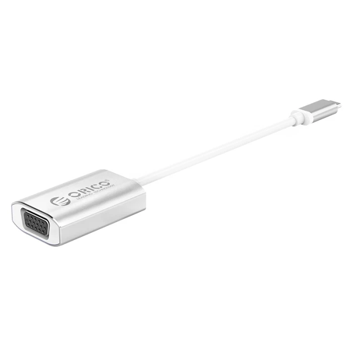 Orico адаптер Adapter - USB 3.1 Type C -> VGA F, silver - XC-102