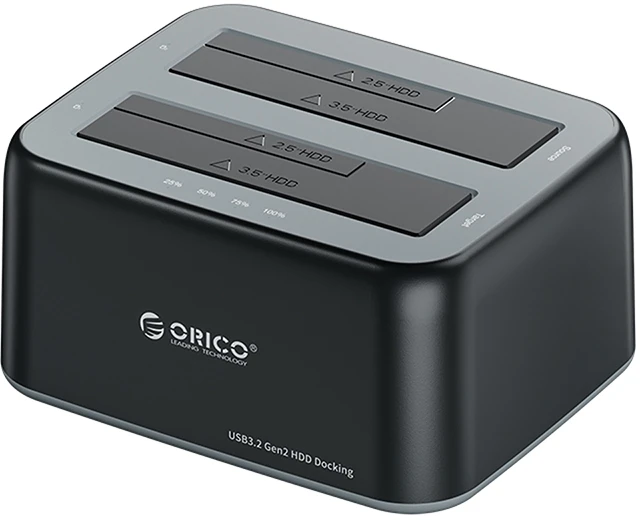 Orico Dock 2 x HDD/SSD 2.5"/3.5" USB-C/A